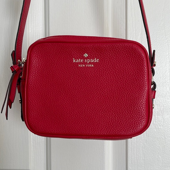 kate spade Handbags - Kate Spade Mulberry Street Pyper Red Leather Crossbody Bag NWOT